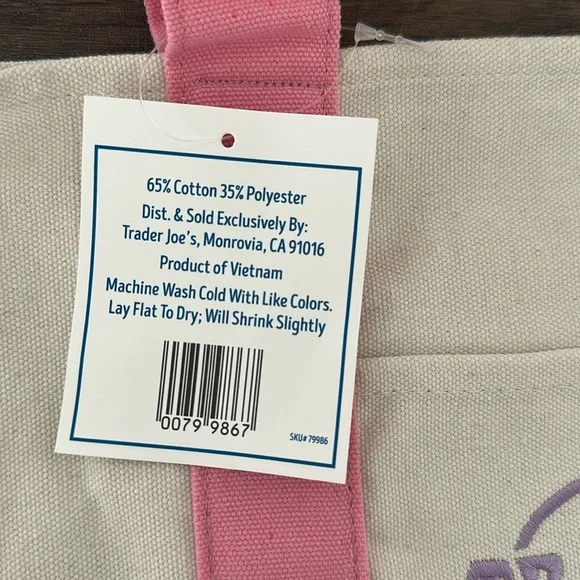Trader Joe’s mini canvas tote bag 💕 - Picture 2 of 2